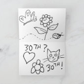 Gelukkige 3e verjaardag van de dochter kaart (Binnen)