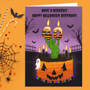 Gelukkige 40e Halloween-verjaardag Spookachtige Ta Kaart