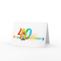 Gelukkige 40e Jubileum nummer ballon partij