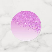 Gelukkige 40e verjaardag Chic Falling Pink Glitter Confetti (Kleine voorkant)