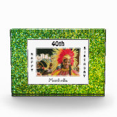 Gelukkige 40e verjaardag | ELKE LEEFTIJD | GREEN G Fotoblokken (Voorkant)