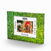 Gelukkige 40e verjaardag | ELKE LEEFTIJD | GREEN G Fotoblokken (Rechts)