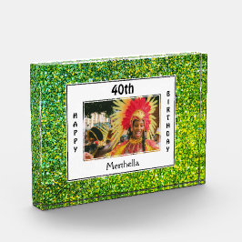 Gelukkige 40e verjaardag | ELKE LEEFTIJD | GREEN G Fotoblokken