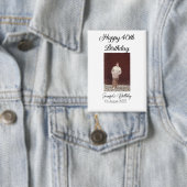 Gelukkige 40e verjaardag foto modern eenvoudig min button (Insitu)