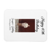 Gelukkige 40e verjaardag foto modern eenvoudig min magneet (Horizontaal)