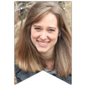 Gelukkige 40e Verjaardag Foto Roos Gouden Glitter Vlaggetjes (Eerste vlag)