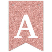 Gelukkige 40e Verjaardag Foto Roos Gouden Glitter Vlaggetjes (Derde vlag)