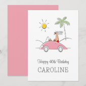 Gelukkige 40e verjaardag Grappige humoristische Ka (Voorkant / Achterkant)