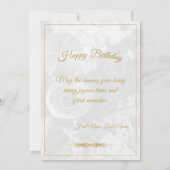 Gelukkige 40e verjaardag met gouden boog (Achterkant)