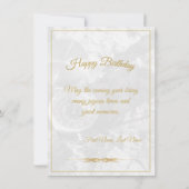 Gelukkige 40e verjaardag met gouden boog (Achterkant)