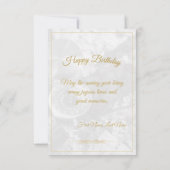 Gelukkige 40e verjaardag met gouden boog (Achterkant)