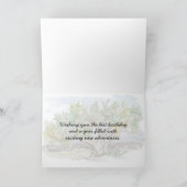 Gelukkige 40e Verjaardag Pinion Pine Tree Mountain Kaart (Binnen)