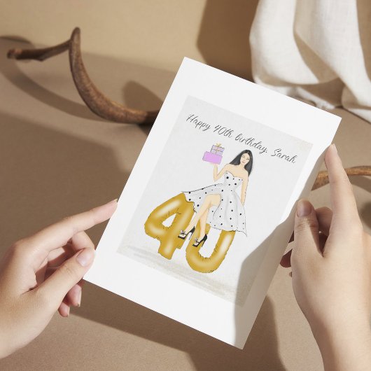 Gelukkige 40e verjaardag poster