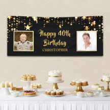 Gelukkige 40e verjaardag toen & nu foto's sterren