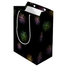 Gelukkige 40e verjaardag vuurwerk op zwart