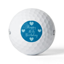 Gelukkige 40ste verjaardag golfballen