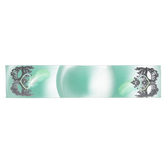 Gelukkige 40ste Verjaardag Maskerade Masker | Korte Tafelloper (Horizontaal)