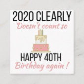 Gelukkige 41ste verjaardag, grappige 41ste verjaar informatiekaartje (Voorkant)