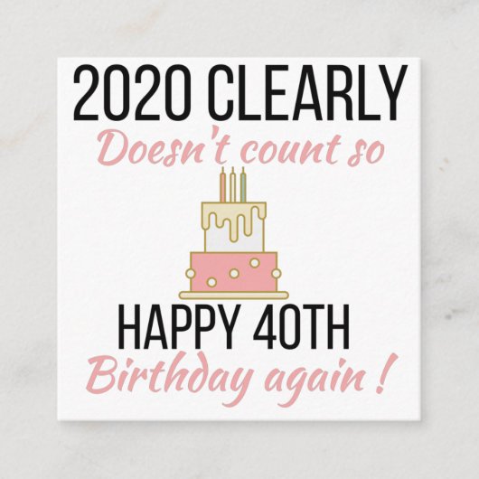 Gelukkige 41ste verjaardag, grappige 41ste verjaar informatiekaartje (Voorkant)