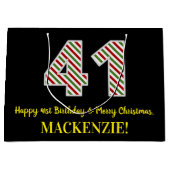 Gelukkige 41ste Verjaardag & Vrolijk Kerstmis, Dou Groot Cadeauzakje (Voorkant)