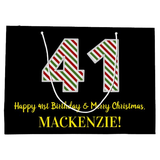 Gelukkige 41ste Verjaardag & Vrolijk Kerstmis, Dou Groot Cadeauzakje (Achterkant)