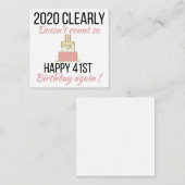 Gelukkige 42e verjaardag, grappige 42e verjaardag  informatiekaartje (Voorkant / Achterkant)