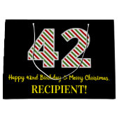 Gelukkige 42e Verjaardag & Vrolijke Kerstmis, Doua Groot Cadeauzakje (Voorkant)