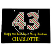 Gelukkige 43e Verjaardag & Vrolijke Kerstmis, Doua Groot Cadeauzakje (Voorkant)