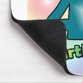 Gelukkige 45e verjaardag (blauw) muismat (Hoek)