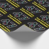 Gelukkige 47e verjaardag, Leuk Kleurrijk Sterren P Cadeaupapier (Hoek)