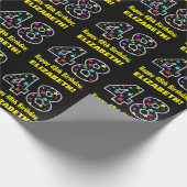 Gelukkige 48e verjaardag, Leuk Kleurrijk Sterren P Cadeaupapier (Hoek)