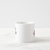 Gelukkige 49e verjaardag verf lettertype espresso kop (Voorkant)