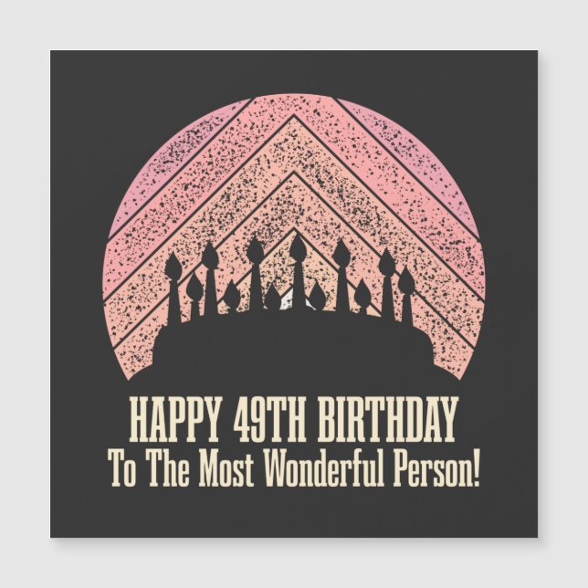 Gelukkige 49e verjaardag voor de meest fantastisch (Voorkant)