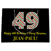 Gelukkige 49e Verjaardag & Vrolijke Kerstmis, Doua Groot Cadeauzakje (Voorkant)