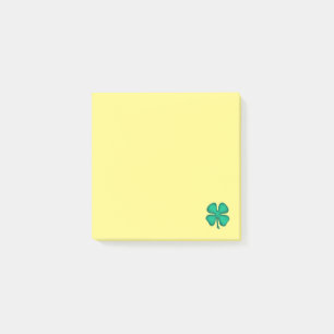 Gelukkige 4 de notastootkussens van de Klaver van Post-it® Notes