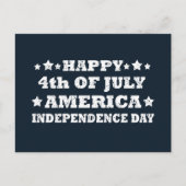Gelukkige 4 juli Amerika Feestdagenkaart (Voorkant)