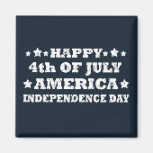 Gelukkige 4 juli Amerika Magneet (Voorkant)
