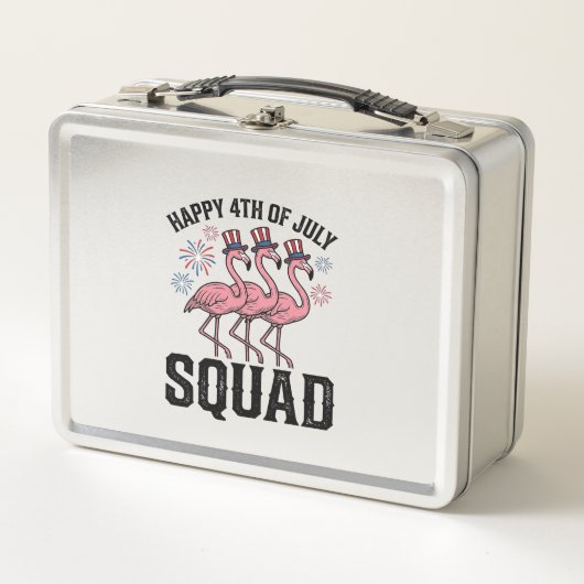 Gelukkige 4 juli Flamingo Squad Vector Design_1 (Voorkant)