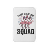 Gelukkige 4 juli Flamingo Squad Vector Design_1 Badmat (Voorkant Verticaal)