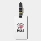 Gelukkige 4 juli Flamingo Squad Vector Design_1 Bagagelabel (Voorkant verticaal)