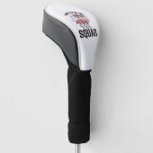 Gelukkige 4 juli Flamingo Squad Vector Design_1 Golfheadcover (Schuin)