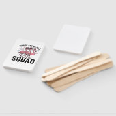 Gelukkige 4 juli Flamingo Squad Vector Design_1 Handwaaier (Niet-gemonteerd)