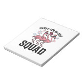 Gelukkige 4 juli Flamingo Squad Vector Design_1 Notitieblok (Linkerzijde)