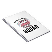 Gelukkige 4 juli Flamingo Squad Vector Design_1 Notitieboek (Rechterzijde)