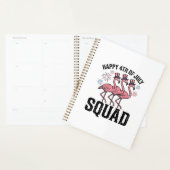 Gelukkige 4 juli Flamingo Squad Vector Design_1 Planner (Display)