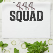Gelukkige 4 juli Flamingo Squad Vector Design_1 Theedoek (Gevouwen)