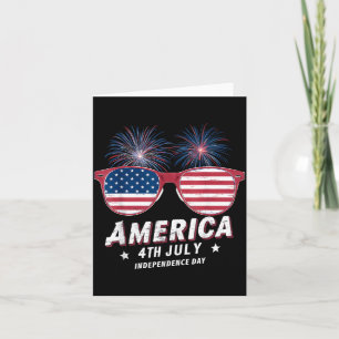 Gelukkige 4 juli Grappige zonnebril Amerika USA Kaart