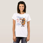 Gelukkige 4 juli Hotdog T-shirt (Voorkant volledig)