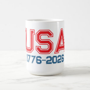 Gelukkige 4 juli Onafhankelijkheidsdag 1776-2026 Koffiemok