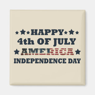 Gelukkige 4 juli Onafhankelijkheidsdag Amerika Magneet
